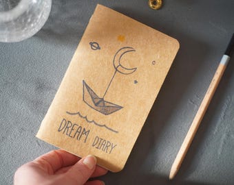 DIARIO DE SUEÑOS, diario de sueños, 2025, diario de sueños, hecho a mano, regalo de Navidad