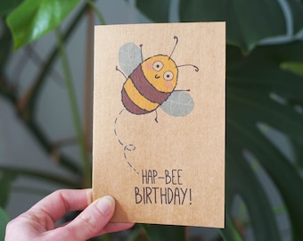 TARJETA DE CUMPLEAÑOS, con SEMILLAS, tarjeta de felicitación original