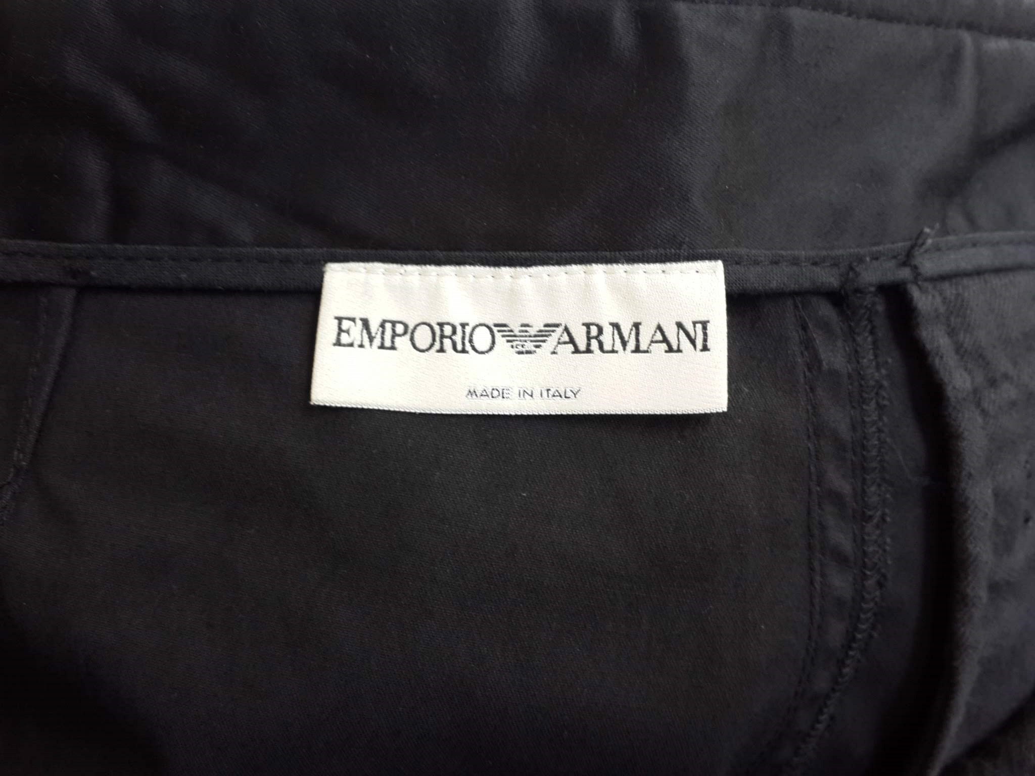 Vintage Emporio Armani Men's Glossy Black Satin Zip Cuff - Etsy