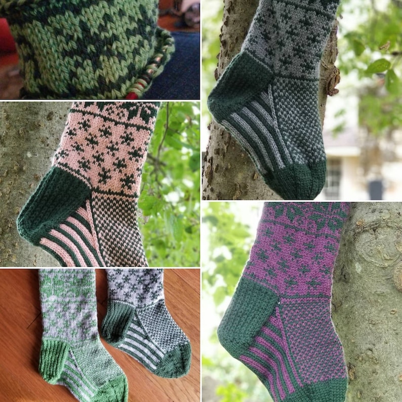 Color only Personalized Hand-Knit Christmas Stocking