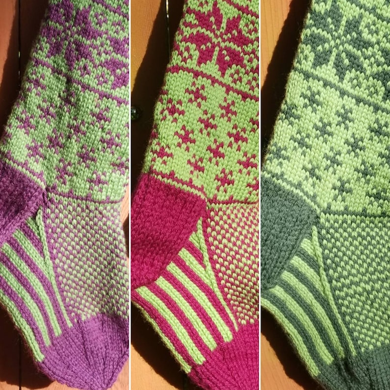 Color only Personalized Hand-Knit Christmas Stocking