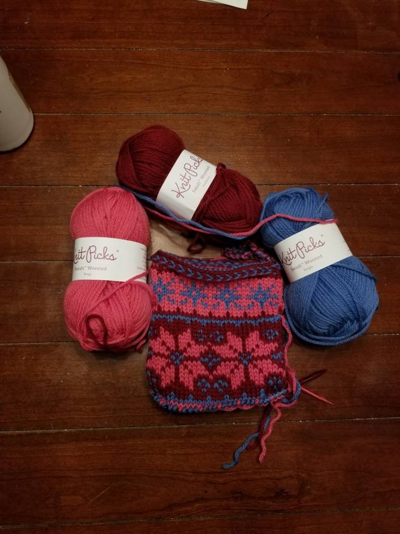 Color only Personalized Hand-Knit Christmas Stocking