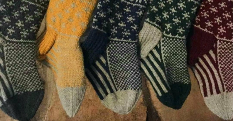 Color only Personalized Hand-Knit Christmas Stocking