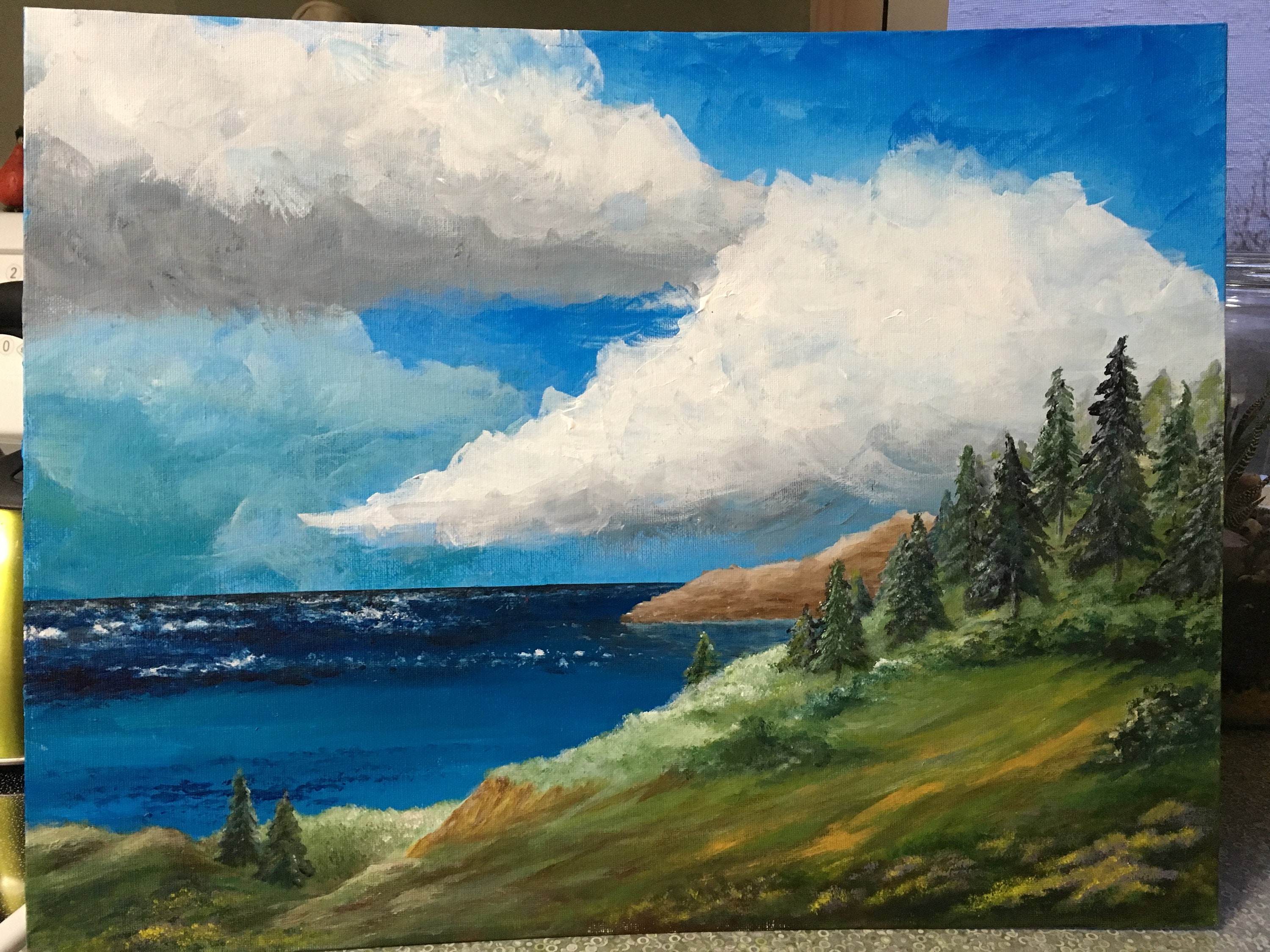 Landscape Painting, Landscape Paintings, Ocean Painting, Ocean Scene
