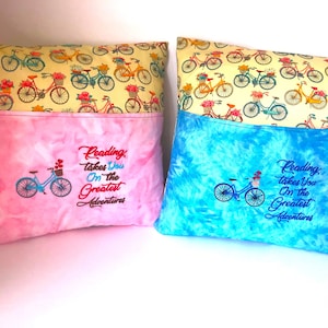 Decorative Book Pillow, Adult Book Pillow, Reading Pillow, Personalized Pillow, Embroidered Pillow, Reading Pillow, Pocket Pillow