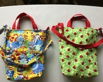 Quilted Kindle Tote Bag, Padded Book Sleeve, Adjustable Shoulder Bag