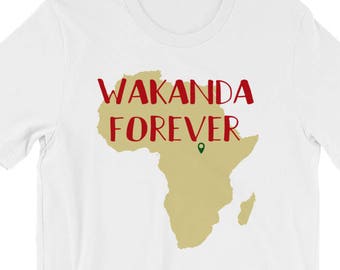 Wakanda Forever, Africa, Movie inspired, Black Panther, superhero, Black, diaspora, African American T shirt