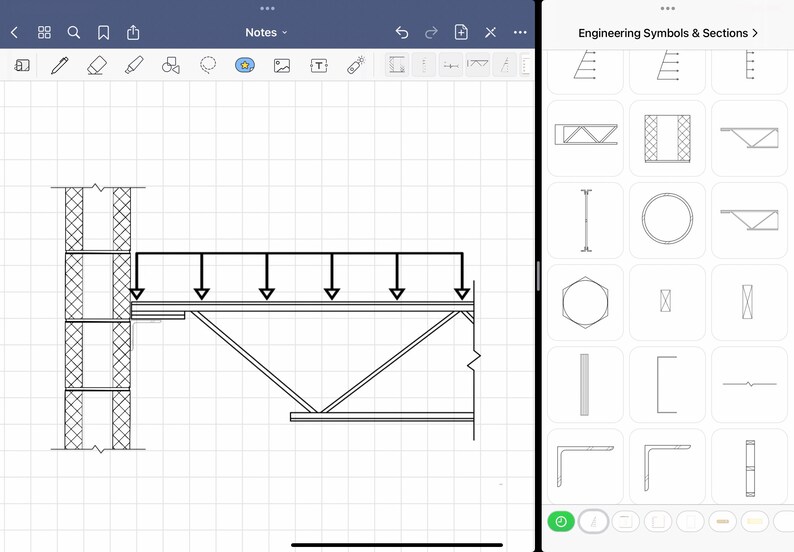 Procreate & Goodnotes Engineering Brush/block/sticker Packs Etsy