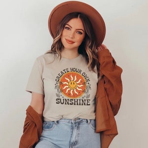 Create your own sunshine - Hippie Design Retro sunshine