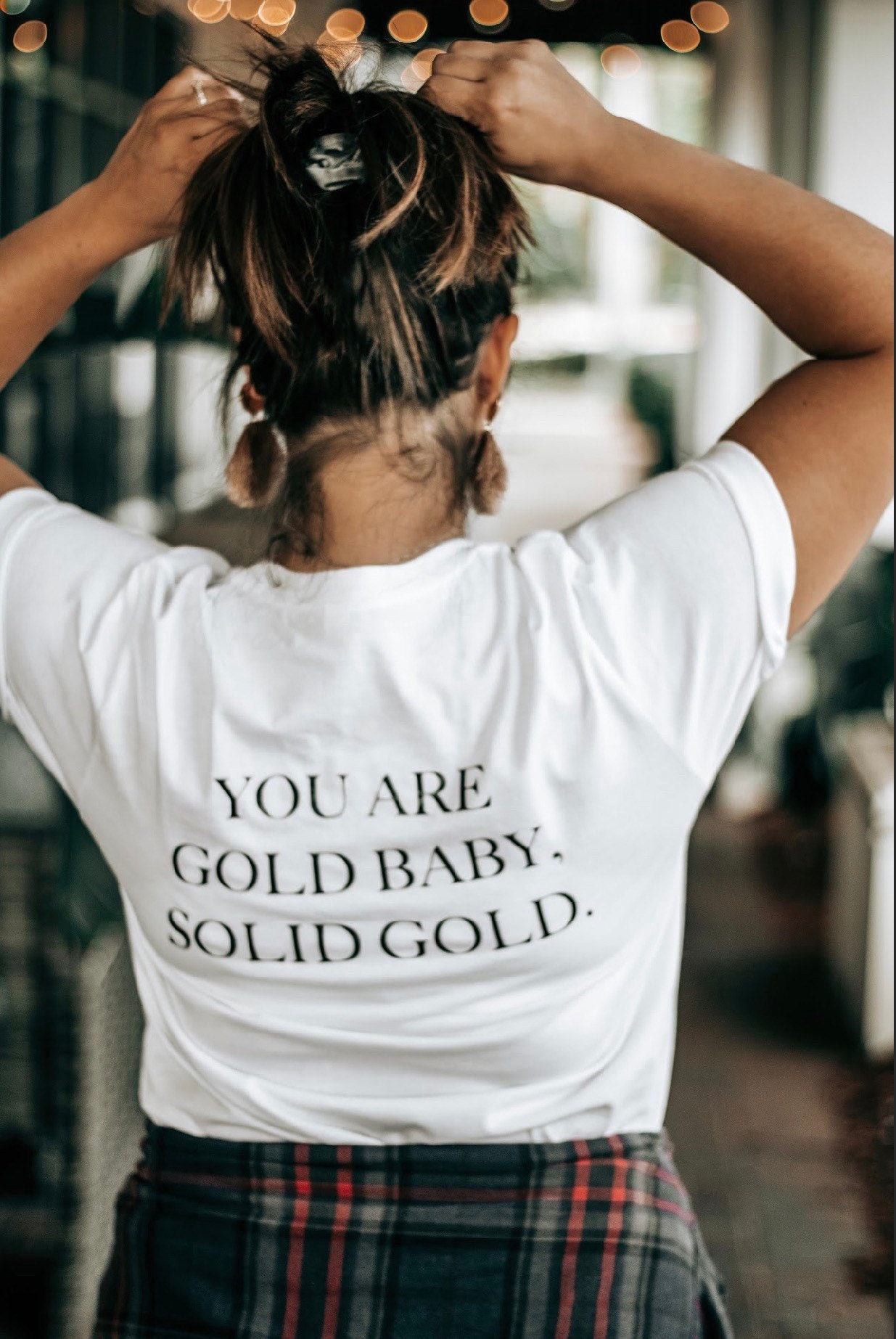 You are gold baby solid cheap gold shirt