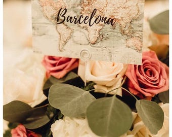 Wedding table names | | destination wedding | vintage table names, numbers | DIGITAL FILE ONLY* It will not be shipped to you.