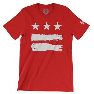 DC Flag T-Shirt – Distressed Stars and Bars Cotton Tee