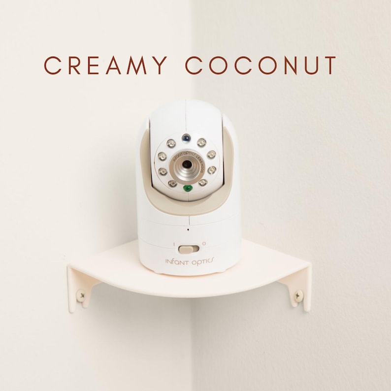 Corner Shelf | Baby Monitor Mount | Nursery Camera Holder | Baby Shower Gift afbeelding 1