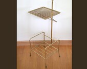 MCM Gold Tone Metal Stand Plants Telephone 60 39 s VGC