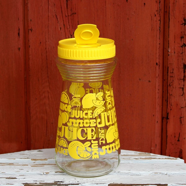 Vintage Lemonade Juice Glass Carafe 1970's VGC!