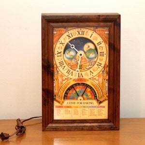 Nestle 50th Anniversary "A Time For Baking" Toll House Cookies Clock 1979  Works!