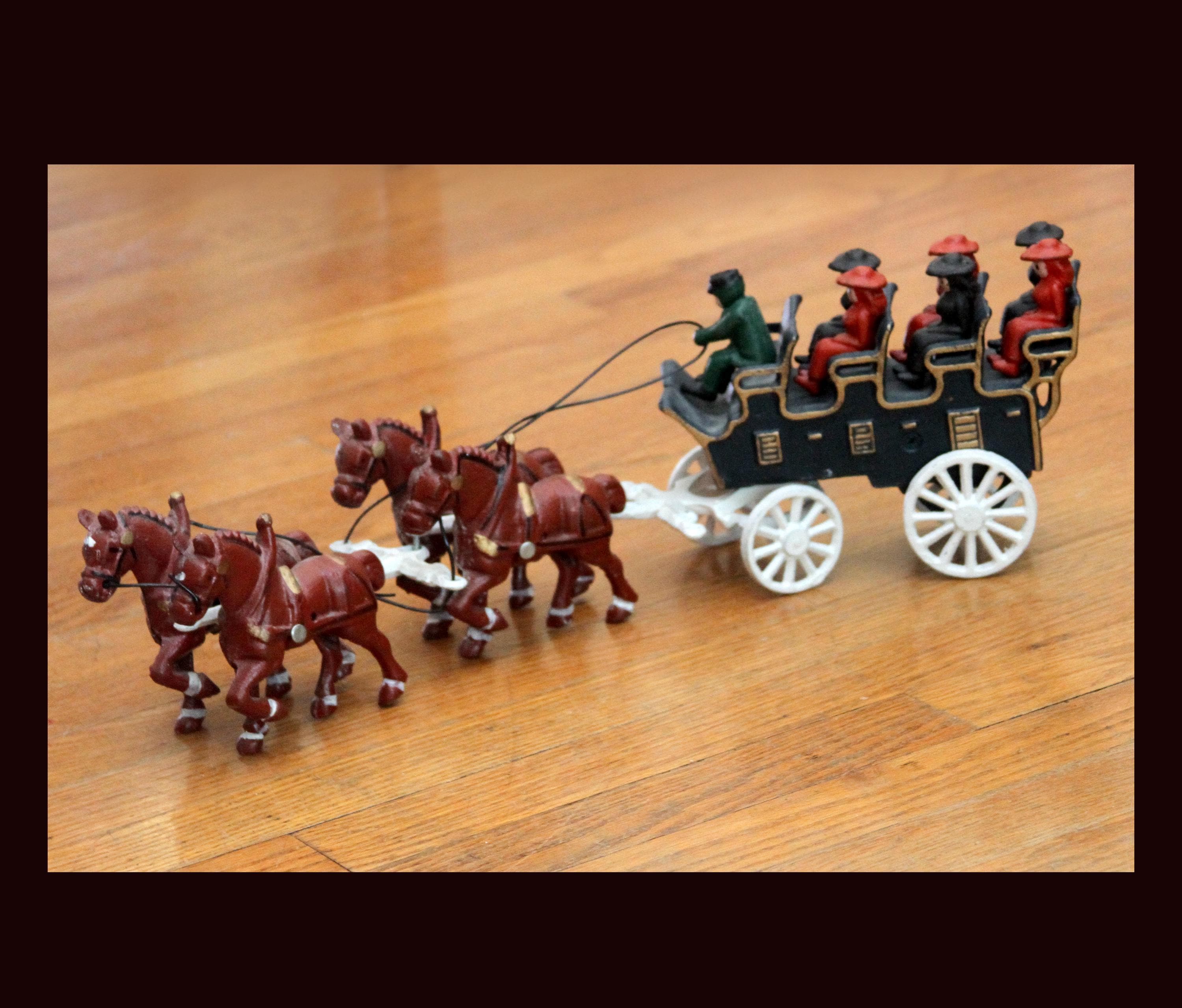 Antique Cast Iron Horse and Carriage - Etsy display picture 1