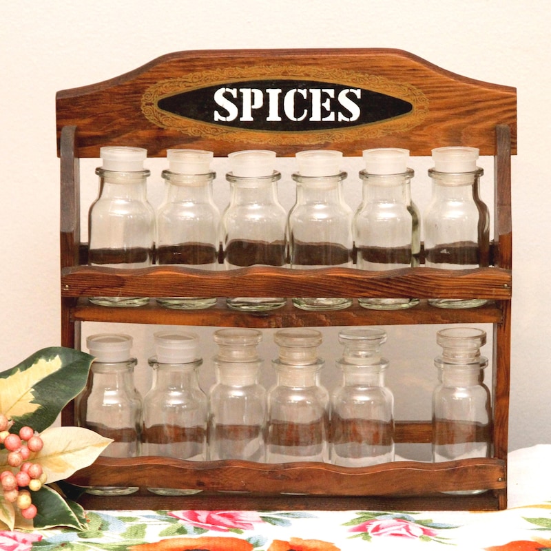 Retro Spice Rack Vintage Spice Rack - Etsy