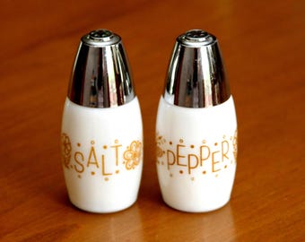 Vintage Corelle Butterfly Gold Salt and Pepper Shakers Set