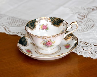 Royal Albert English China Tea Cup and Saucer "Cleopatra" Empress Series 1983