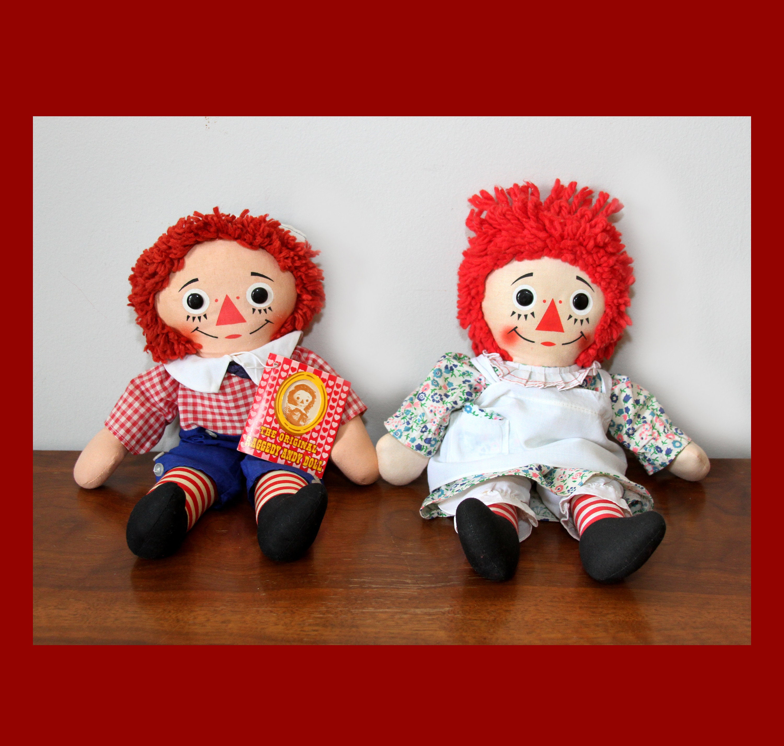 Knickerbocker Raggedy Ann and Andy Etsy