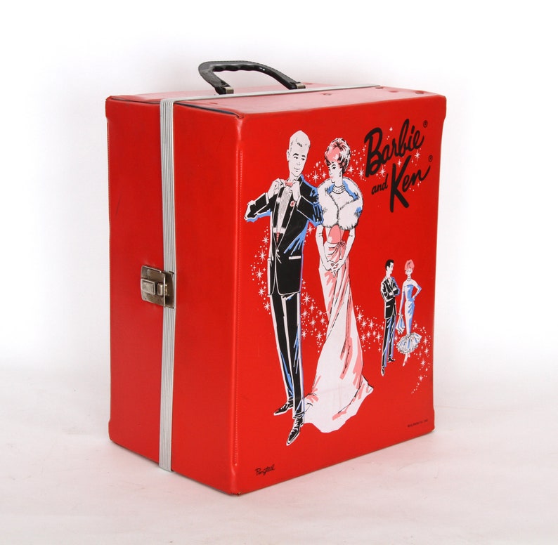 1963 Barbie and Ken Doll Carrying Case Red by Mattel - Etsy