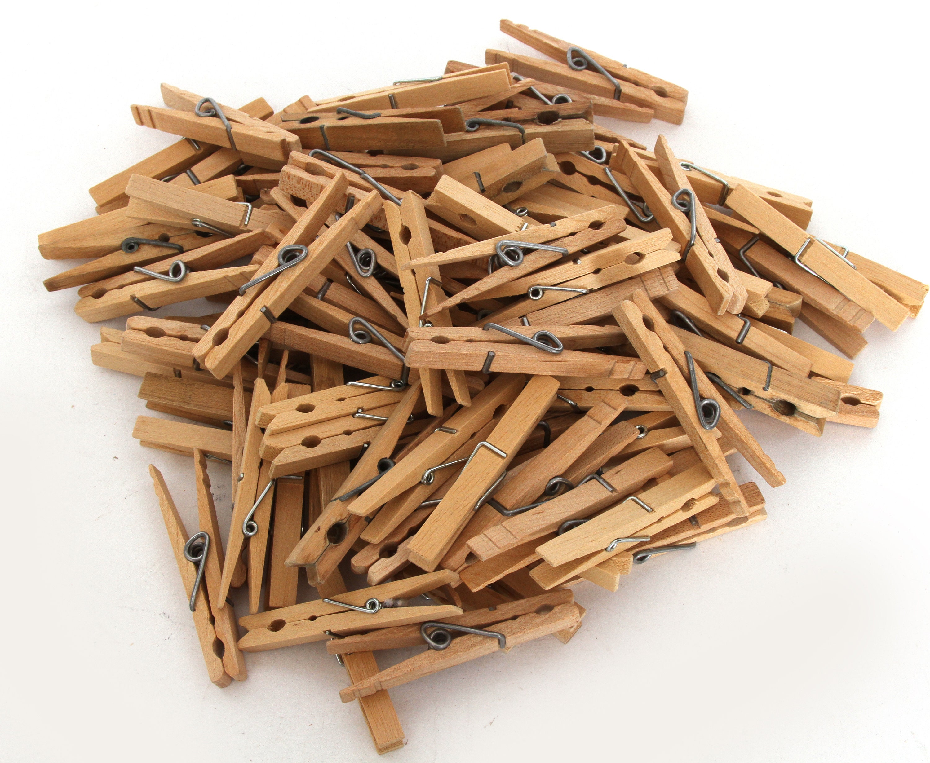 48 Small Wood Clothes Pins 1 3/4 Inch Long 