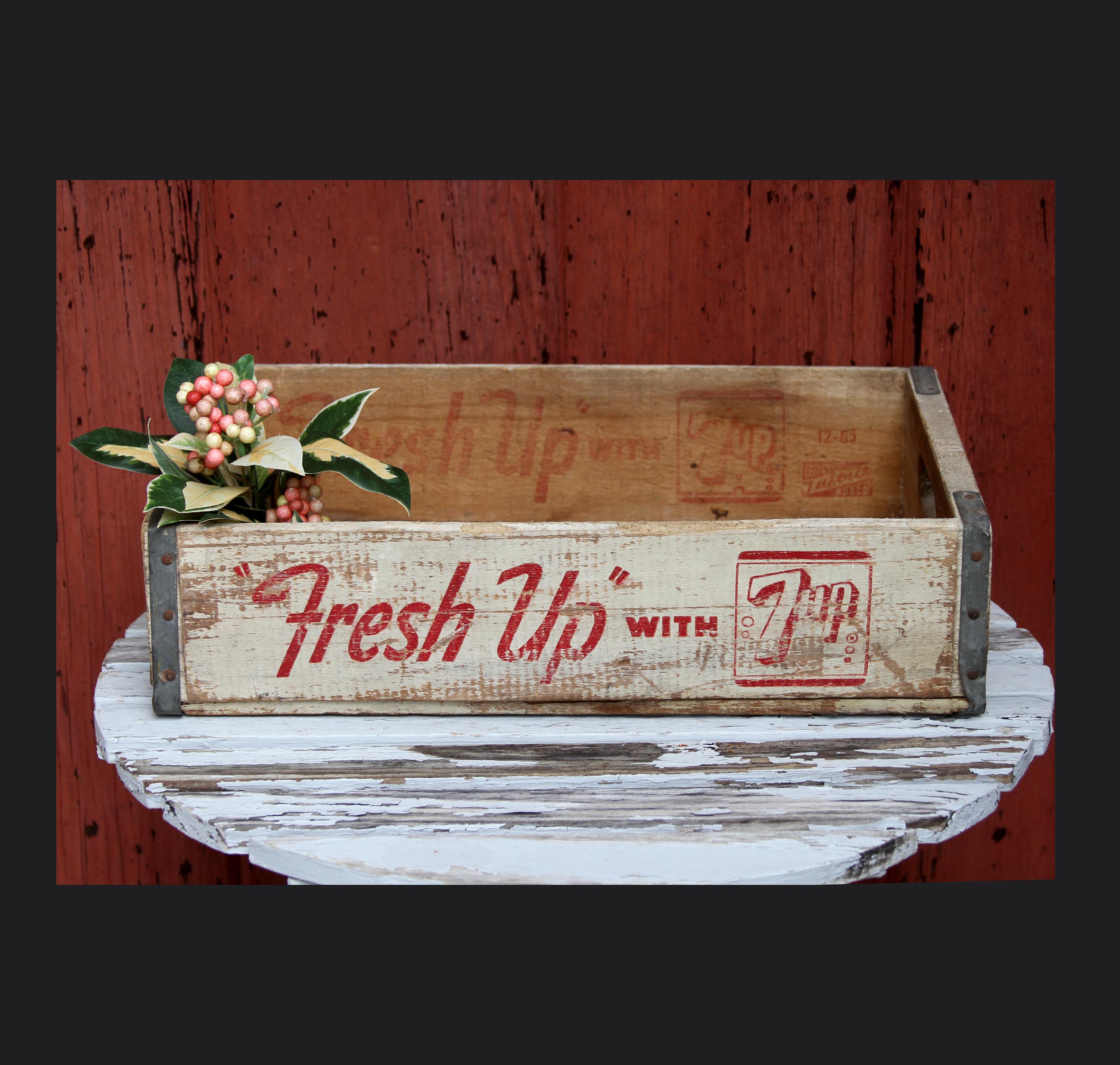 Vintage 7up Wooden Crate - Etsy