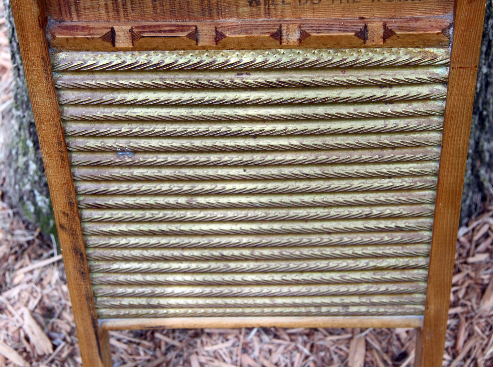 Vintage National Brass Washboard 801 the Brass Etsy