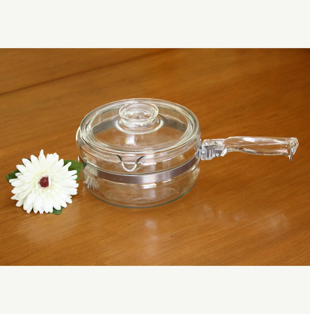 Pyrex Flameware Cookware Vintage Pyrex Glass Flameware Saucepan With Lid 11/2 Qt #6213-B - Etsy