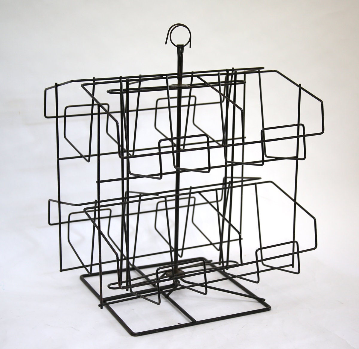 Vintage Rotating Metal Display Rack Counter Top/Books/Art Fair Etsy