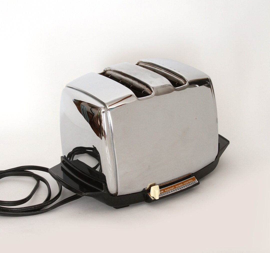 1950's MCM Sunbeam ATW Chrome Toaster Radiant Shade Etsy