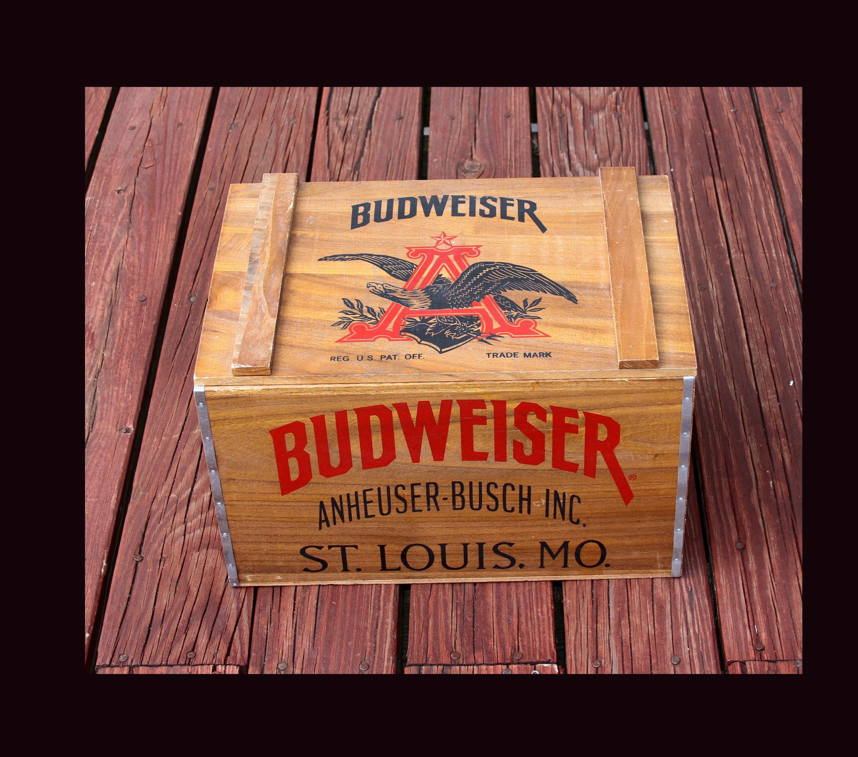 Budweiser Wood Crate - Etsy