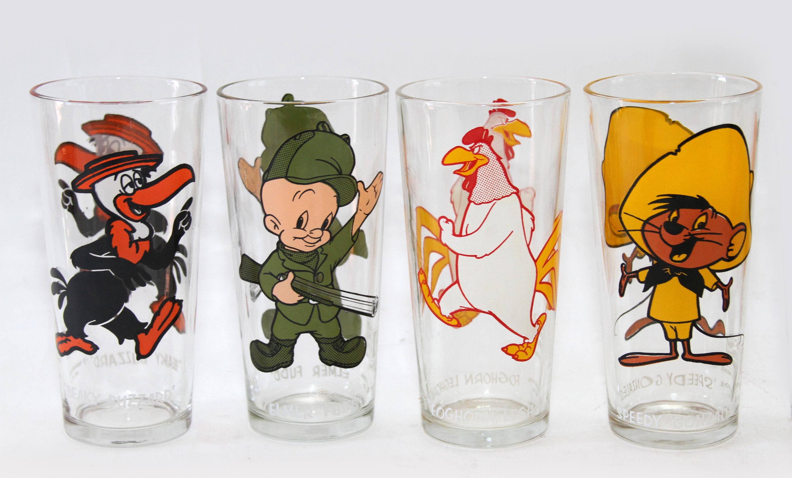 Vintage 1973 Looney Tunes Pepsi Collector Series Cartoon Glasses
