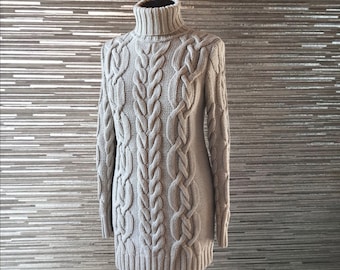 Cozy Chic Turtleneck Wool Knit Dress