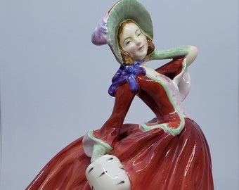 Autumn Breezes Figurine Vintage Royal Doulton 