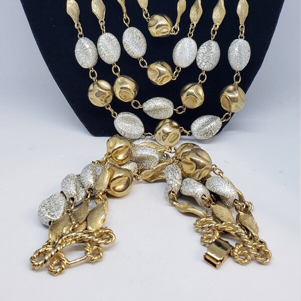 NEW REDUCED Price! 50's MARBOUX by Marcel Boucher Necklace, Bracelet, Earrings Beautiful Set!