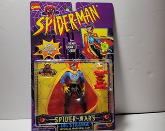1996 MINT! Spider-Man New Animated Series Dr. Strange Spider-Wars Factory Sealed