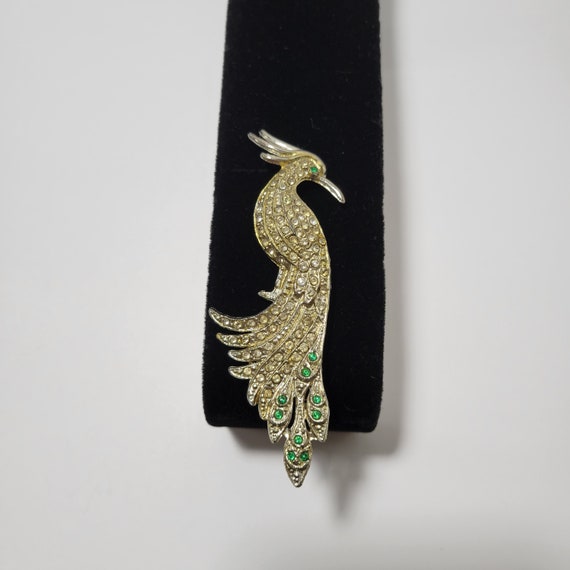 Art Deco Grand Peacock Brooch