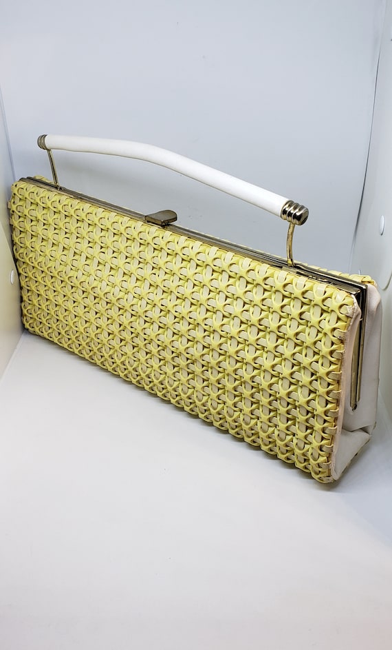 60s RARE Bobbie Jerome Handbag/Clutch Bag Woven a… - image 2