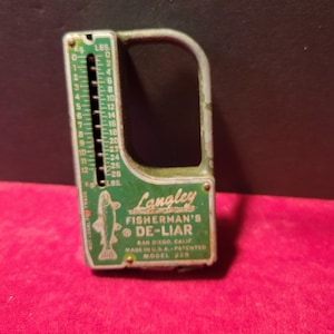 Langley Fisherman's De-Liar Model 228 USA Scale Measure Metal