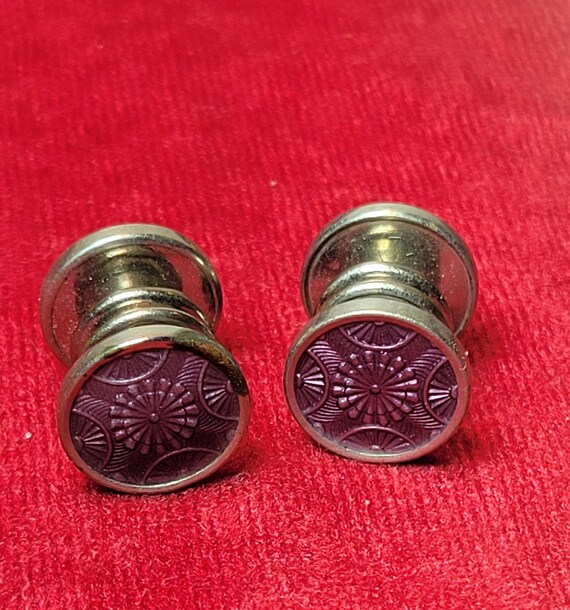 Antique "Kum-A-Part" Snap Cuff Links by Baer & Wi… - image 2