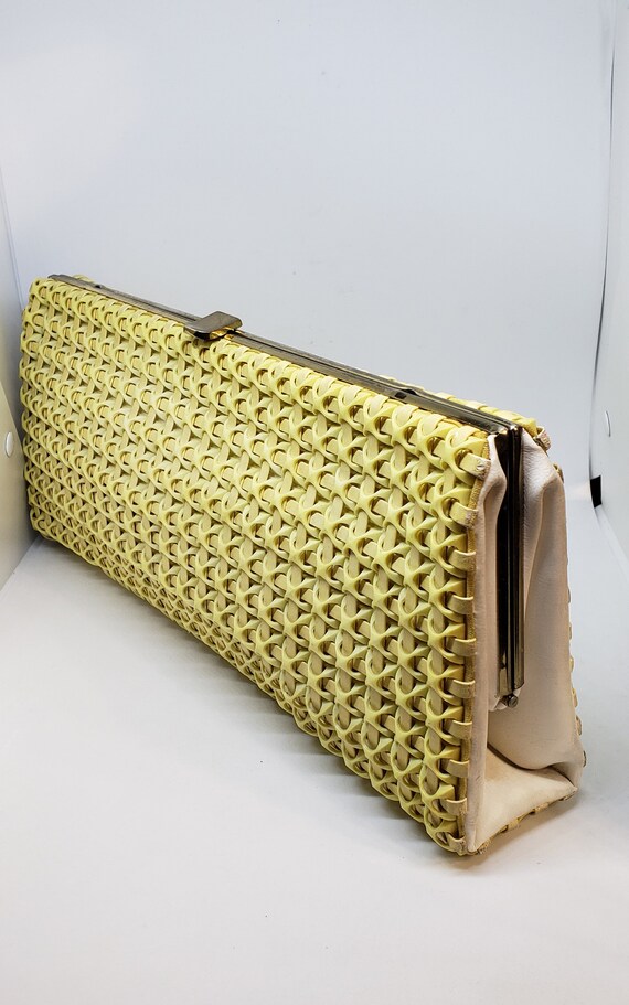 60s RARE Bobbie Jerome Handbag/Clutch Bag Woven a… - image 8