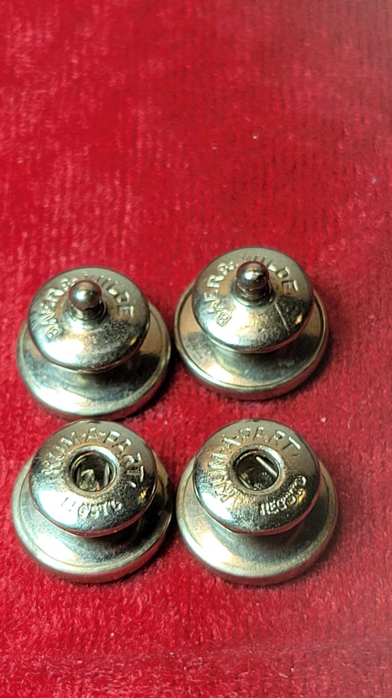 Antique "Kum-A-Part" Snap Cuff Links by Baer & Wi… - image 3