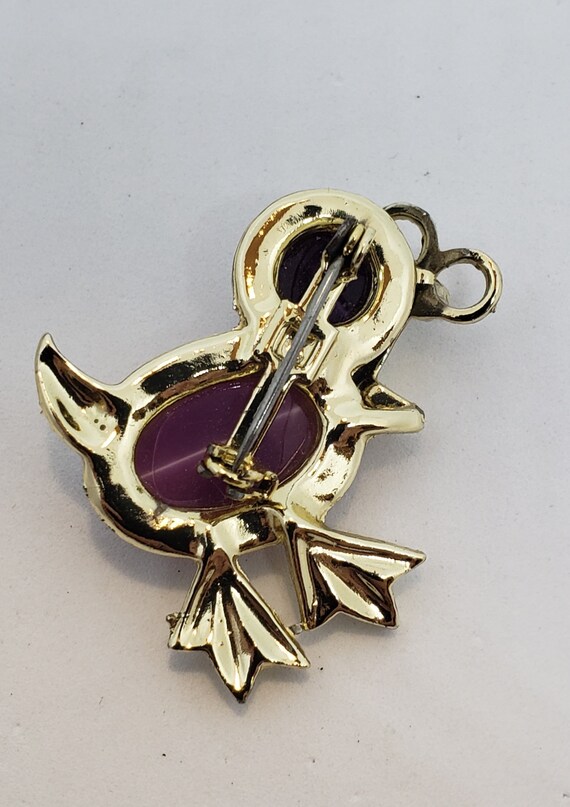 60's Stylized Quirky Bird Pin - image 3