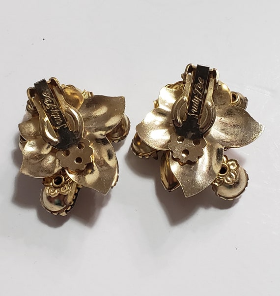 AMAZING Set by "JUDY LEE" Brooch & Earrings 1950'… - image 9