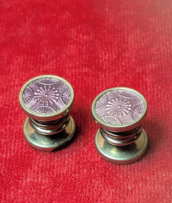Antique "Kum-A-Part" Snap Cuff Links by Baer & Wi… - image 1