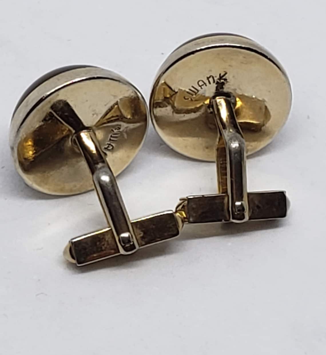 Vintage 40's SWANK CuffLinks Bubble Style Etsy