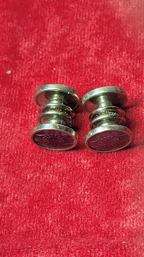 Antique "Kum-A-Part" Snap Cuff Links by Baer & Wi… - image 5