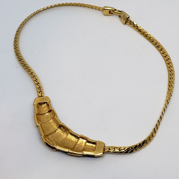 70's/80's Signed NAPIER Necklace Egyptian Style L… - image 5